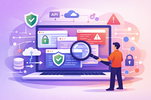 Third party vendor website security assessment dashboard